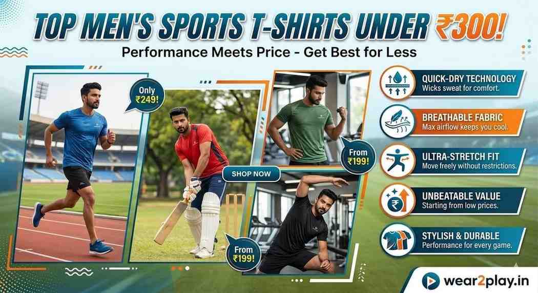 Best Men’s Sports T-shirts under 300